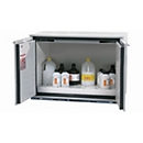 Sicherheitsunterbauschrank Typ 90 asecos UB-T-90, Flügeltüren, Front Lichtgrau, B 1102 x T 600 x H 800 mm