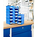 Sichtlagerkästen SSI Schäfer Serie PROFI LF 211, Polypropylen, Volumen 0,9 l, bis zu 5 kg, blau, 15 Stück