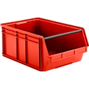 Sichtlagerkasten mit Tragestab SSI Schäfer LF 743 Polypropylen, L 715 x B 470 x H 300 mm, 74 l, rot