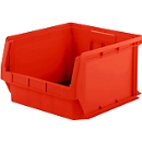 Sichtlagerkasten SSI Schäfer Serie PROFI LF 543, PP-Kunststoff, L 520/450 mm x B 470/450 mm x H 300 mm, 57 l, rot