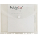 Sichttasche FolderSys FolderGreen®, A4 Hochformat, EURO-Lochung/umlaufende Dehnfalte/Abheftrand/Klappe/Klettverschluss, 100 % PCR-PP, transparent ,10 Stück