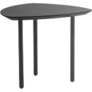 Side table Leyform EOS, tubular steel legs, MDF table top, W 550 x D 510 x H 460 mm, black