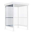 Side wall for smoking shelter WSM Jena, Bike leaning stand, galvanised frame