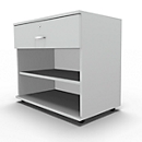 Sideboard, mit Schublade, abschließbar, Spanplatte, B 800 x T 420 x H 663 mm, lichtgrau