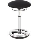 Siège assis-debout Sitness HIGH BOB, siège ergonomique, hauteur du siège 490 jusqu'à 700 mm, noir, armature chromée
