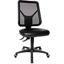 Siège d'atelier pivotant TEC 80 PK à roulettes Topstar, noir