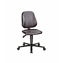 Siège de bureau 9653 ESD, similicuir, skai noir