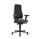 Siège de bureau All-In-One 9643, rembourrage mousse PU, noir