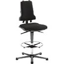 Siège de bureau COUNTER Sintec, patins, anthracite