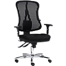 Siège de bureau HEAD POINT Topstar, mécanisme synchrone, sans accoudoirs, dossier 3D haut en filet, assise galbée