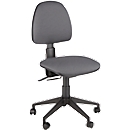 Siège de bureau JOLLY Leyform, à contact permanent, sans accoudoirs, dossier à hauteur ajustable, anthracite
