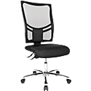 Siège de bureau NETZ POINT 100 Topstar, sans accoudoirs, arrondi pour les genoux, dossier respirant, noir