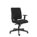 Siège de bureau NowyStyl Intrata, avec accoudoirs, mécanisme synchrone, assise profilée, noir 