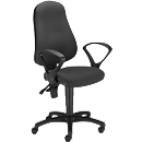 Siège de bureau PUNKT ERGO, contact permanent, sans accoudoirs, assise galbée, réglable en hauteur
