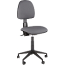 Siège de bureau Saloon, sans accoudoirs, avec protection des chants, hauteur ajustable, anthracite