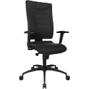 Schäfer Shop Pure Siège de bureau SSI Proline P1, mécanisme synchrone, sans accoudoirs, soutien lombaire et arrondi pour les genoux, noir