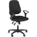Siège de bureau YOUNICO PLUS 8 Prosedia, mécanisme synchrone, sans accoudoirs, dossier 3D bas, bleu