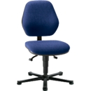 Siège de laboratoire Basic, rembourrage tissu, bleu Duotec