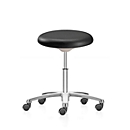 Siège pivotant pour laboratoire ESD 9107E, mousse intégrale, noir