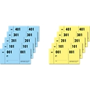 Sigel Garderoben-Nummernblock GN500, m. Lochstanzung, 1 - 500 nummeriert, 5 Stück