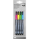 sigel Hochwertige Kreidemarker, 1 - 2 mm, farbig sortiert, 4 Stück