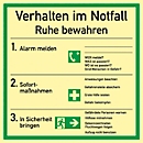 Sign with emergency rules