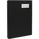 Signature folder Biella Pronto-Sig, for DIN A4, 20 pieces, L 345 x W 255 x H 30 mm, cardboard, black