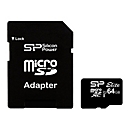 SILICON POWER Elite - Flash-Speicherkarte - 64 GB - microSDXC UHS-I