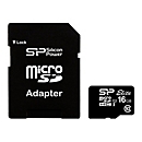 SILICON POWER Elite - Flash-Speicherkarte (microSDHC/SD-Adapter inbegriffen) - 16 GB - Class 10 - microSDHC UHS-I