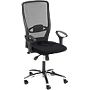 Silla de oficina Prosedia YOUNICO PLUS 8 Diseño, mecanismo sincronizado, sin reposabrazos, soporte lumbar, negro/azul