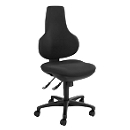 Silla de oficina Topstar ERGO POINT, mecanismo sincronizado, sin reposabrazos, asiento ergonómico especial, negro