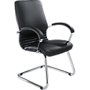 Silla de pie libre Xeros de Nowy Styl, piel, negra