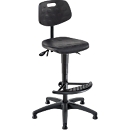 Silla giratoria de trabajo ProWork PW1-H-PU-FS6, deslizantes y aro para los pies