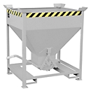 Silo type SG 375, opening for fork inlet, capacity 375 l, galvanized