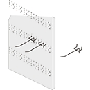 Sistema R 3000 - ganchos de placa perforada