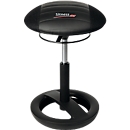 Sitness RS Bob Stool, movable seat, height-adjustable, ergonomic, black/black