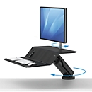 Sitz-Steh Workstation Fellowes Lotus RT, 1 Monitor 27″, höhenverstell-/ dreh-/schwenk-/neigbar, schwarz