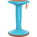 Sitzhocker ECO UPis1, biobasierter Kunststoff, Ø 330 x H 450–630 mm, pastellblau