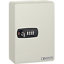 Sleutelkast met cijfercombinatieslot Keybox, plaatstaal, 20 haken, lichtgrijs