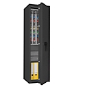 Sleutelkluis STC 1-448 Combi, klasse I volgens EN 1143-1, 448 haken, 3 ordners, 1 legbord, dubbelbaard slot, grafietgrijs RAL 7024