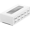 Slim Box für USB-Sticks, mit transparentem Sichtfenster, weiß