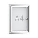 Softline-Flachschaukasten BSK1, Aluminiumrahmen, 1 x DIN A4, B 284 x H 374 mm