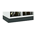 Sokkel, zwart, 830 mm breed