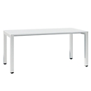 SOLUS PLAY Desk, 4 legs, height adjustable, W 1600 x D 800 x H 720 - 820 mm, white