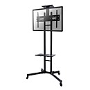 Soporte de suelo para pantallas planas NewStar PLASMA-M1700E, hasta 55", regulable en altura, inclinable 15°, negro