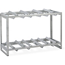 Soporte para bidones para el depósito de sustancias peligrosas CEMO 320 y 400, acero galvanizado, para 2 bidones de 200 l o 3 bidones de 60 l, ancho 1350 x fondo 520 x alto 900 mm