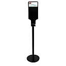 Soporte para dispensador para jabón y desinfectante Rubbermaid AutoFoam, independiente, de acero, Al 930 mm, negro