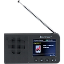 Soundmaster Radio DAB+ avec Bluetooth®, écran couleur, batterie, USB-C, fonction réveil, L 123 x P 25 x H 65 mm