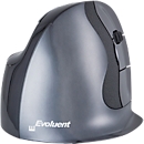 Souris verticale Evoluent D wireless BakkerElkhuizen, ergonomique, USB, 5 boutons mollette de défilement incluse, chromé