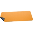 Sous-main Sigel, utilisable des deux côtés, enroulable, pour tous types de souris, L 800 x P 2 x H 300 mm, simili cuir, jaune-gris